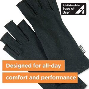 Compression Arthritis Gloves - Fingerless, Support for Joint Pain & Circulation,